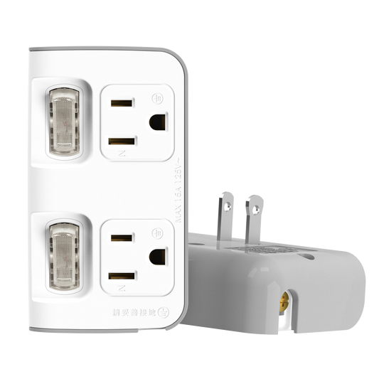 2切2座節能小壁插(3變2轉換型)