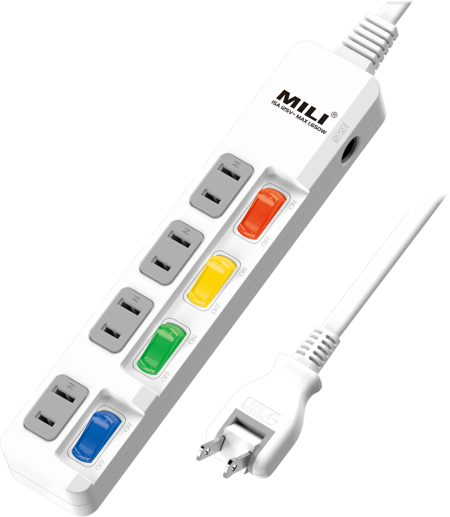 4切4座2P安全延長線組-9尺