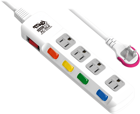 5燈4座3P安全延長線組-6尺