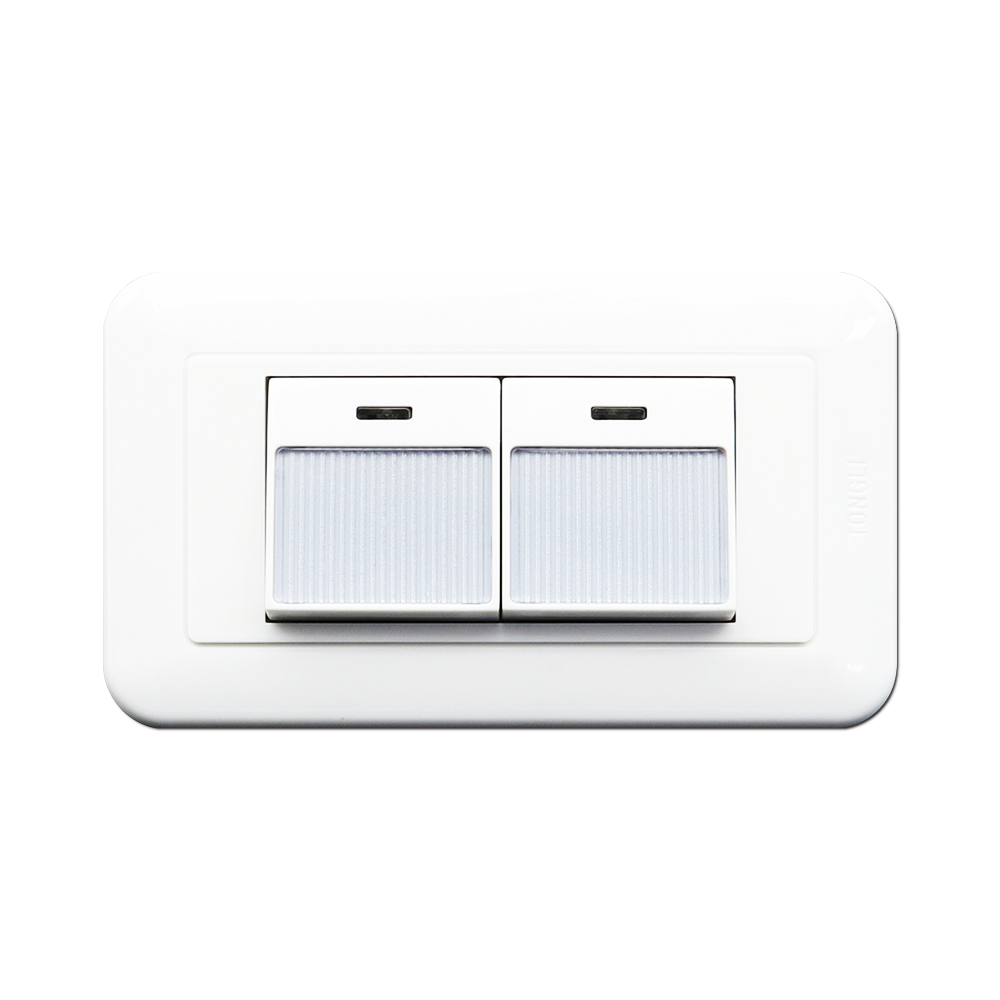 條紋大型夜光雙開關組