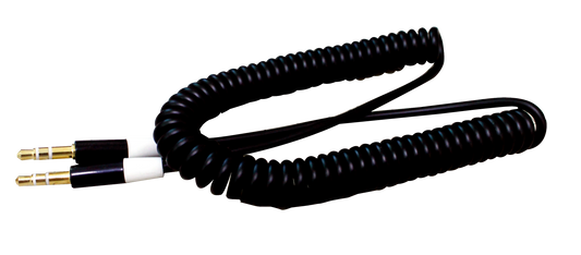 3.5mm立體音源傳輸線-彈簧線1.8M