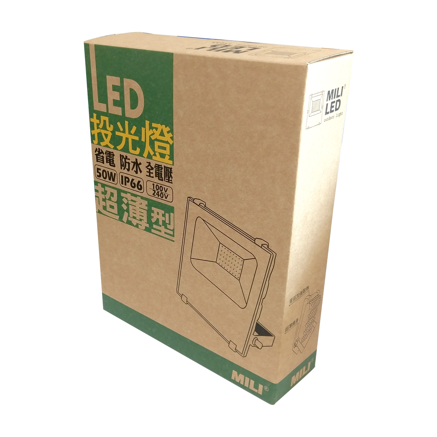 LED超薄型SMD 50W投光燈