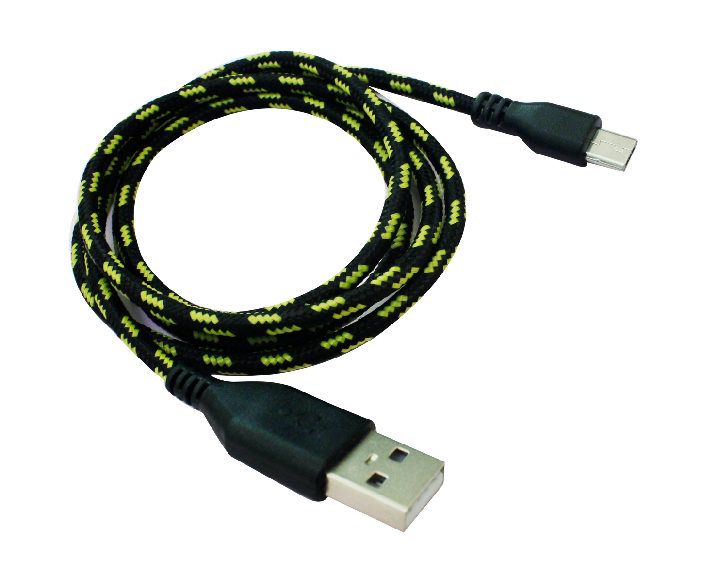 Micro USB鋁合金接頭傳輸線-編織線1M