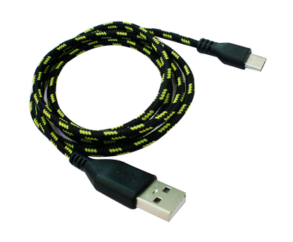 Micro USB鋁合金接頭傳輸線-編織線1M